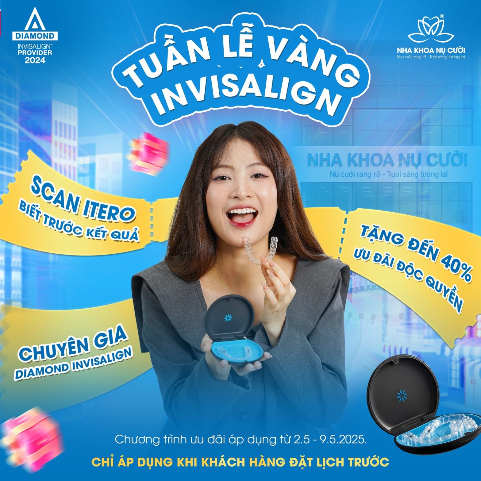 CHÀO HÈ RẠNG RỠ – NỤ CƯỜI KHÔNG GÓC CHẾT CÙNG INVISALIGN