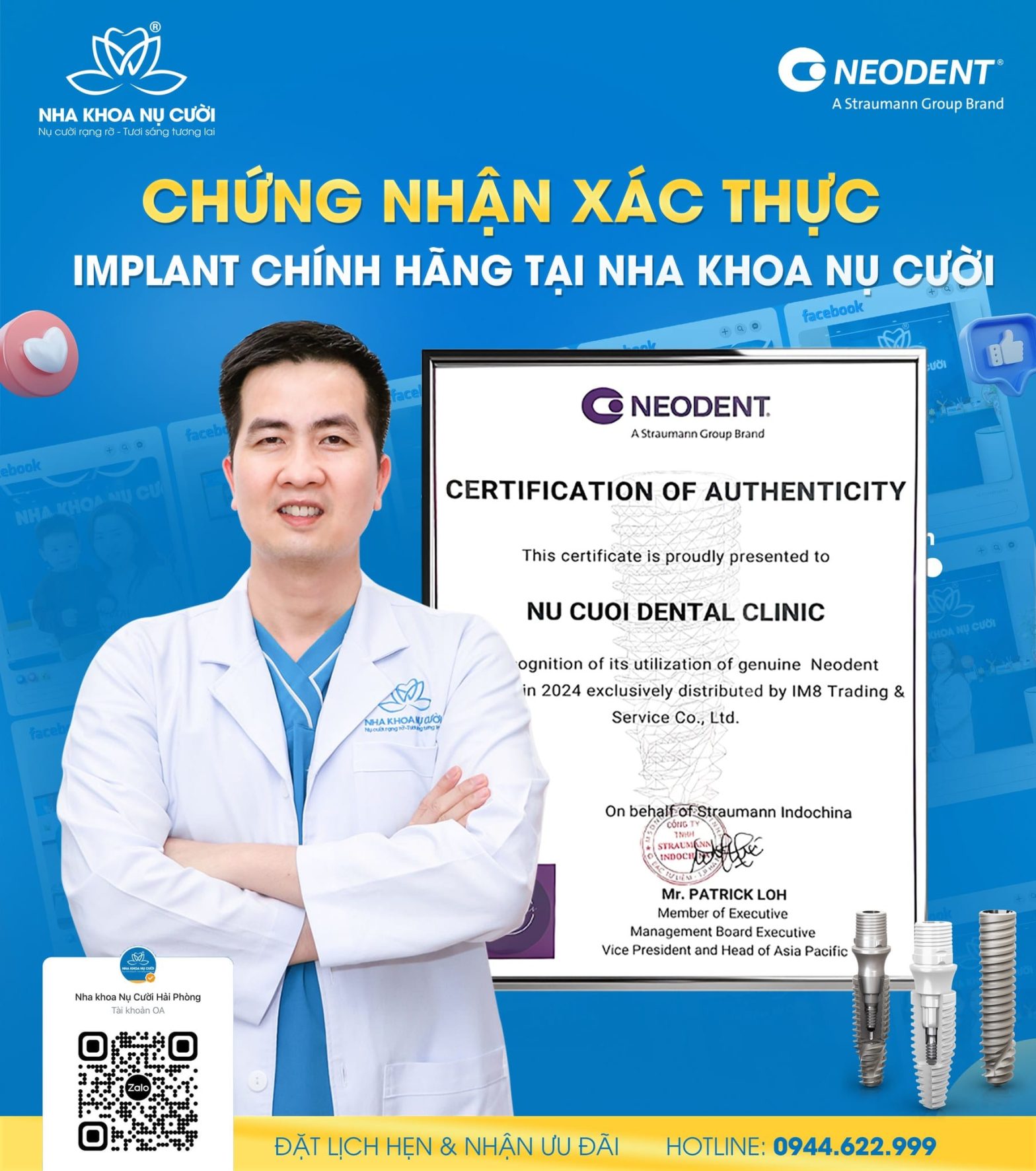 NHA KHOA NỤ CƯỜI – ĐỊA CHỈ TRỒNG RĂNG IMPLANT UY TÍN.