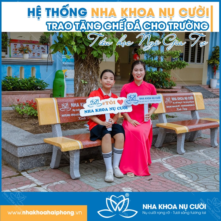 Trao Tặng Ghế Đá Cho Trường Tiểu Học Ngô Gia Tự