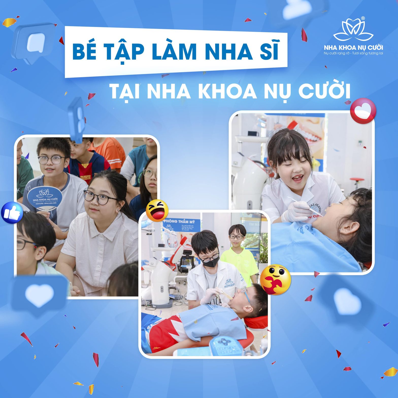 Bé Tập Làm Nha Sĩ Tại Nha Khoa Nụ Cười
