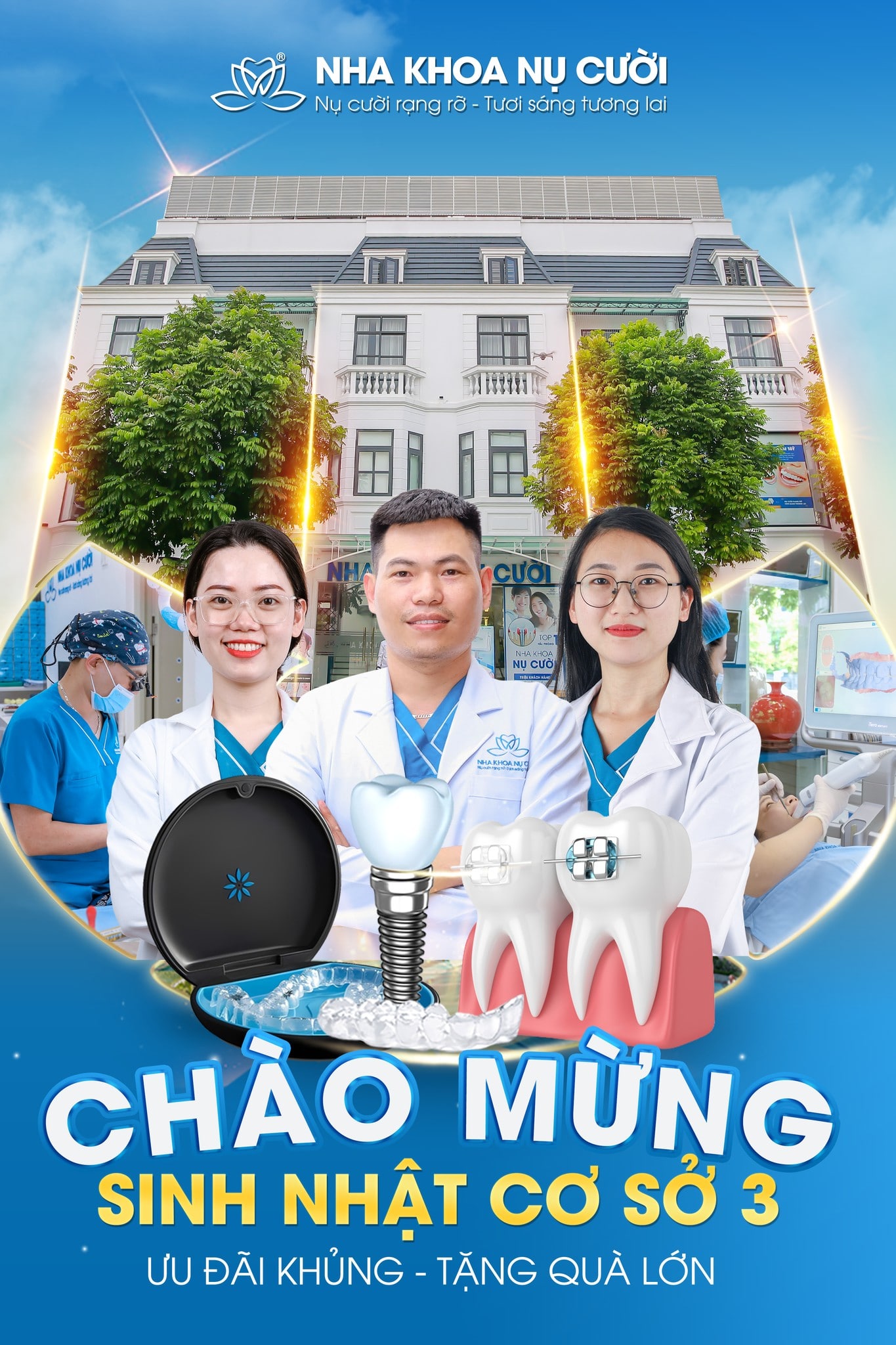 🎉Chào Mừng Sinh Nhật Cơ Sở 3 – Nha Khoa Nụ Cười. 
