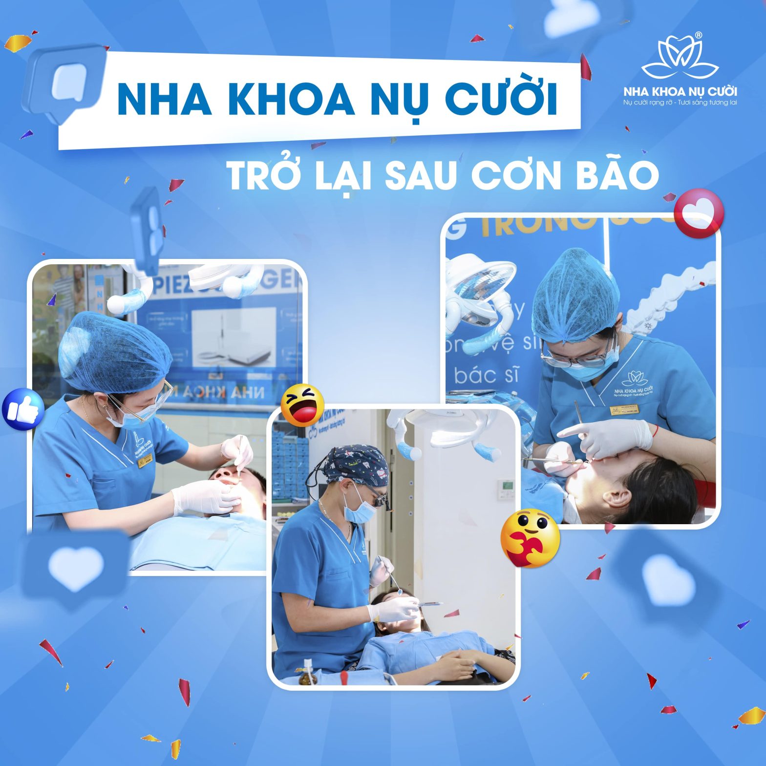 Nha Khoa Nụ Cười Trở Lại Sau Cơn Bão