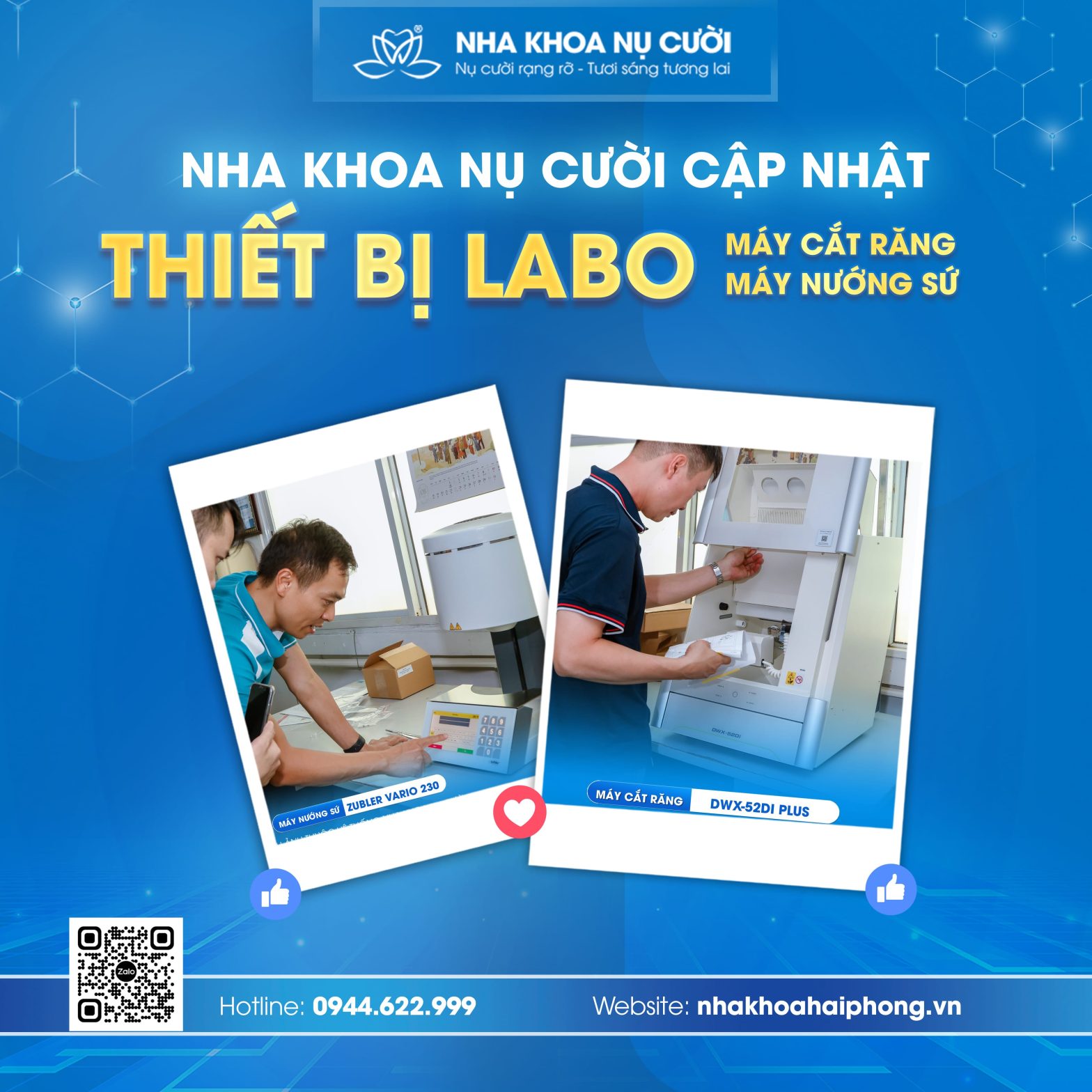 Nha Khoa Nụ Cười Cập Nhật Thiết Bị Labo Cao Cấp