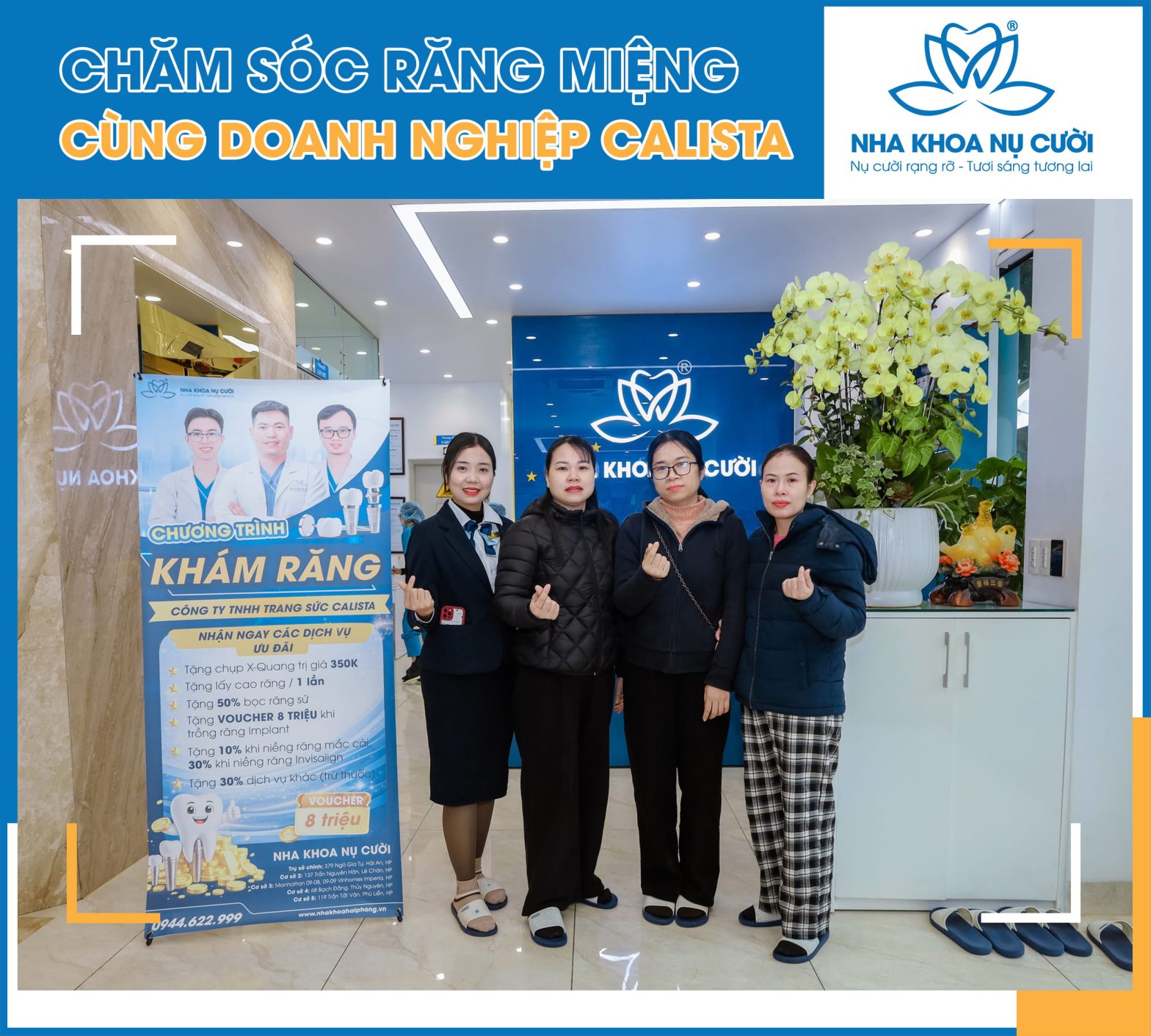 Đồng Hành Chăm Sóc Răng Miệng Cùng Doanh Nghiệp Calista