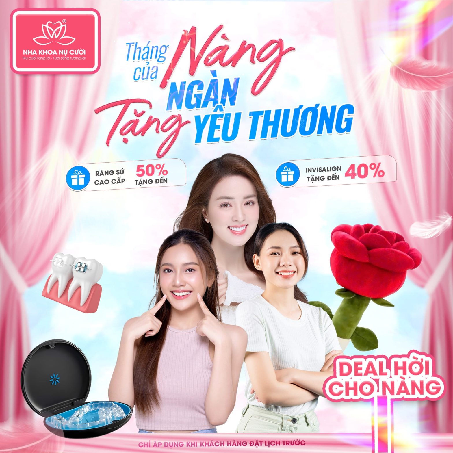 ƯU ĐÃI 8/3 ĐẶC BIỆT TẠI NHA KHOA NỤ CƯỜI