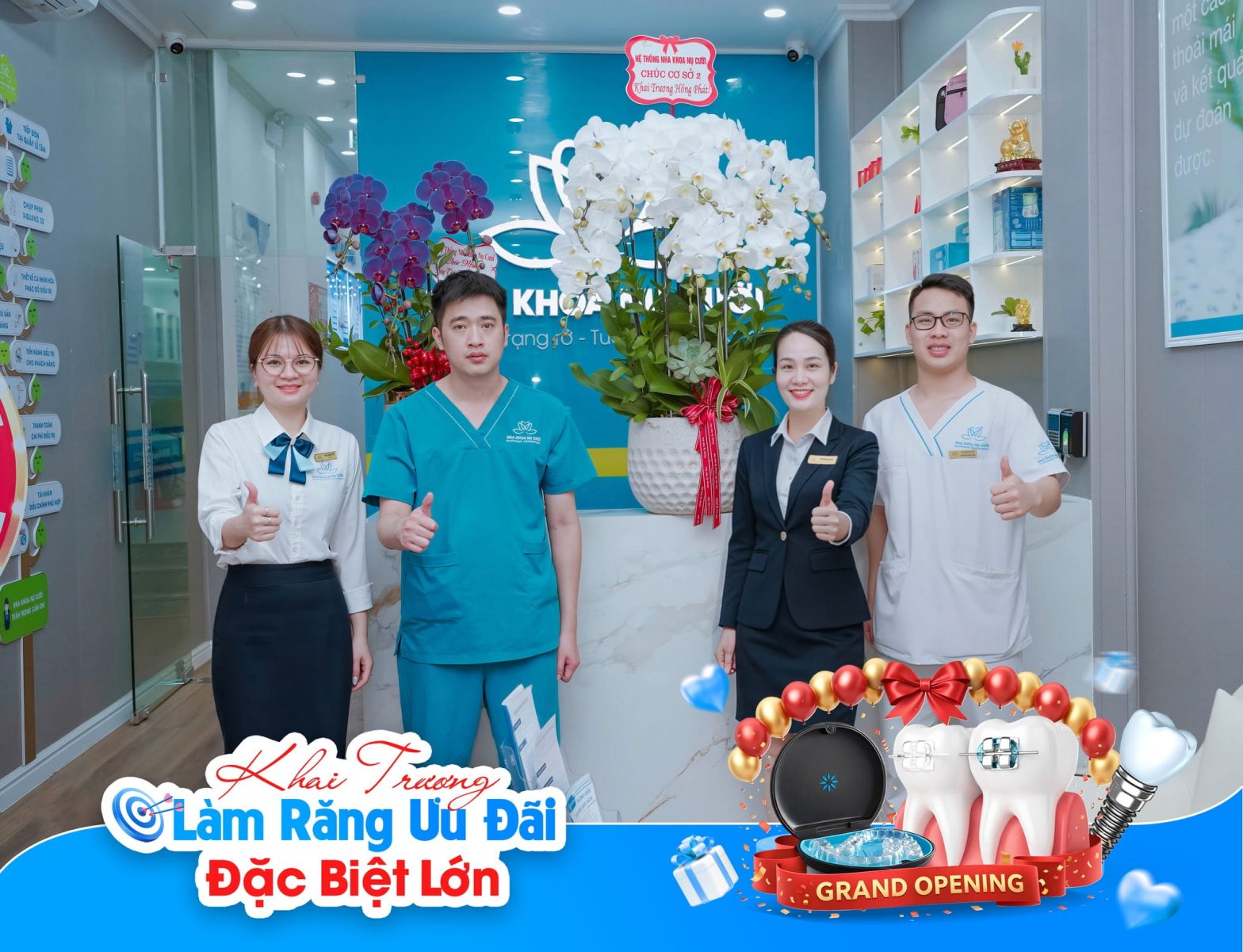Khai Trương Nha Khoa Nụ Cười CS2 Tại 137 Trần Nguyên Hãn