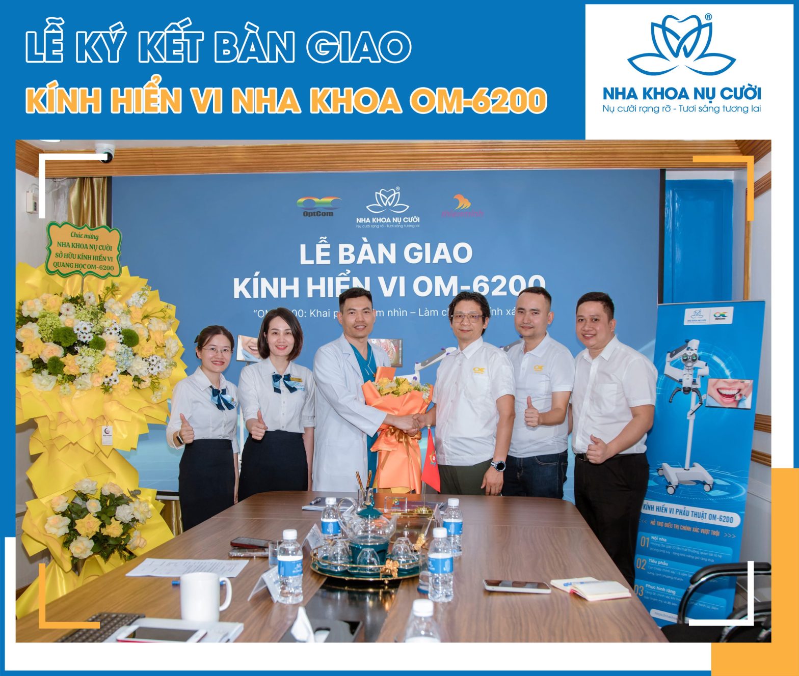 Ký kết bàn giao kính hiển vi nha khoa OM-6200
