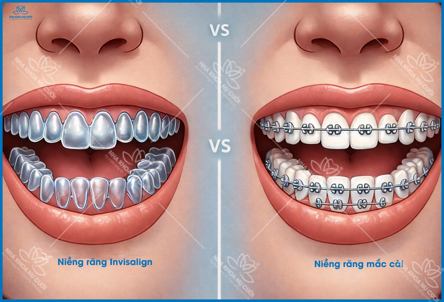 Niềng mắc cài và Invisalign khác nhau ở kết quả hay chỉ ở thẩm mỹ?