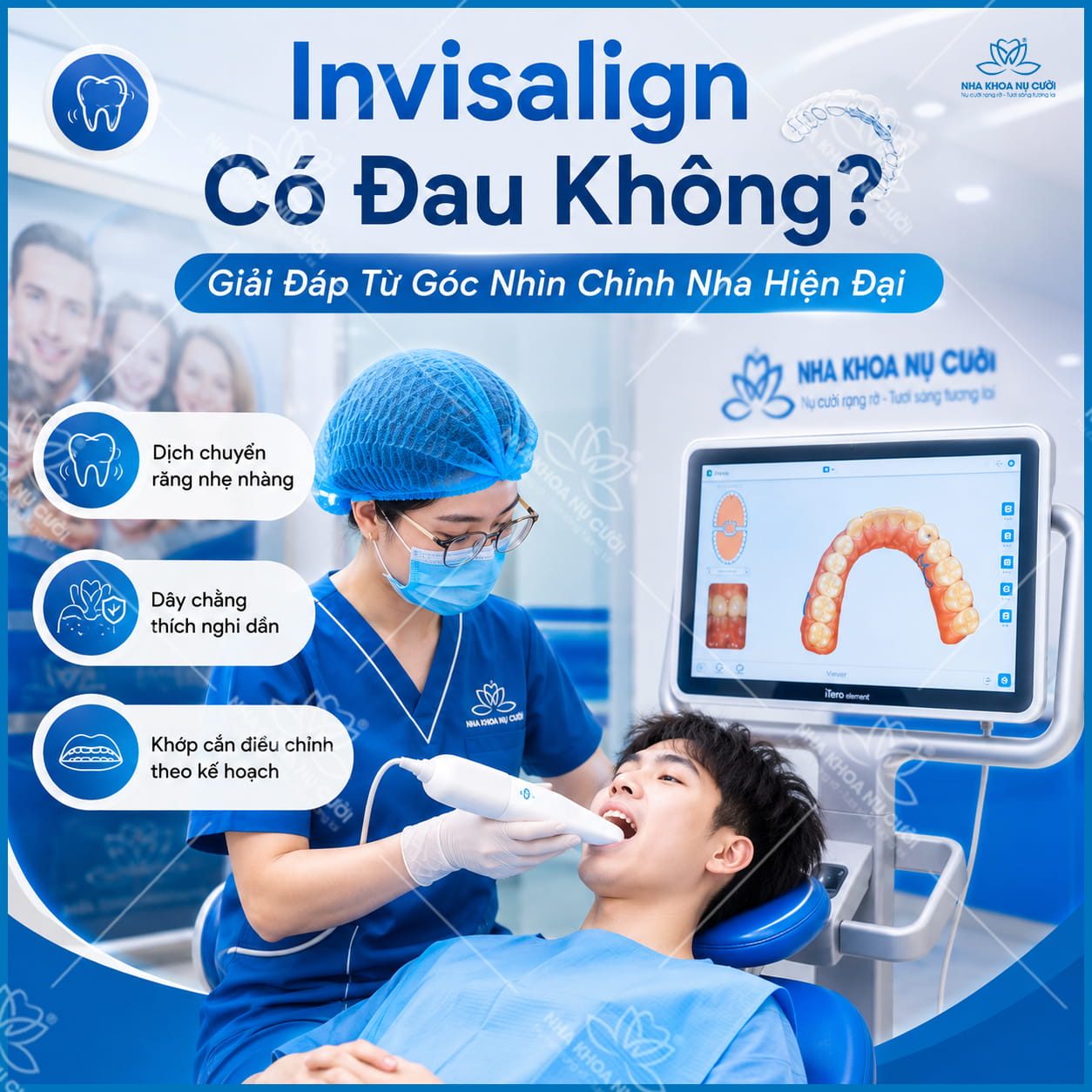 Invisalign có đau không? Giải đáp từ góc nhìn chỉnh nha hiện đại